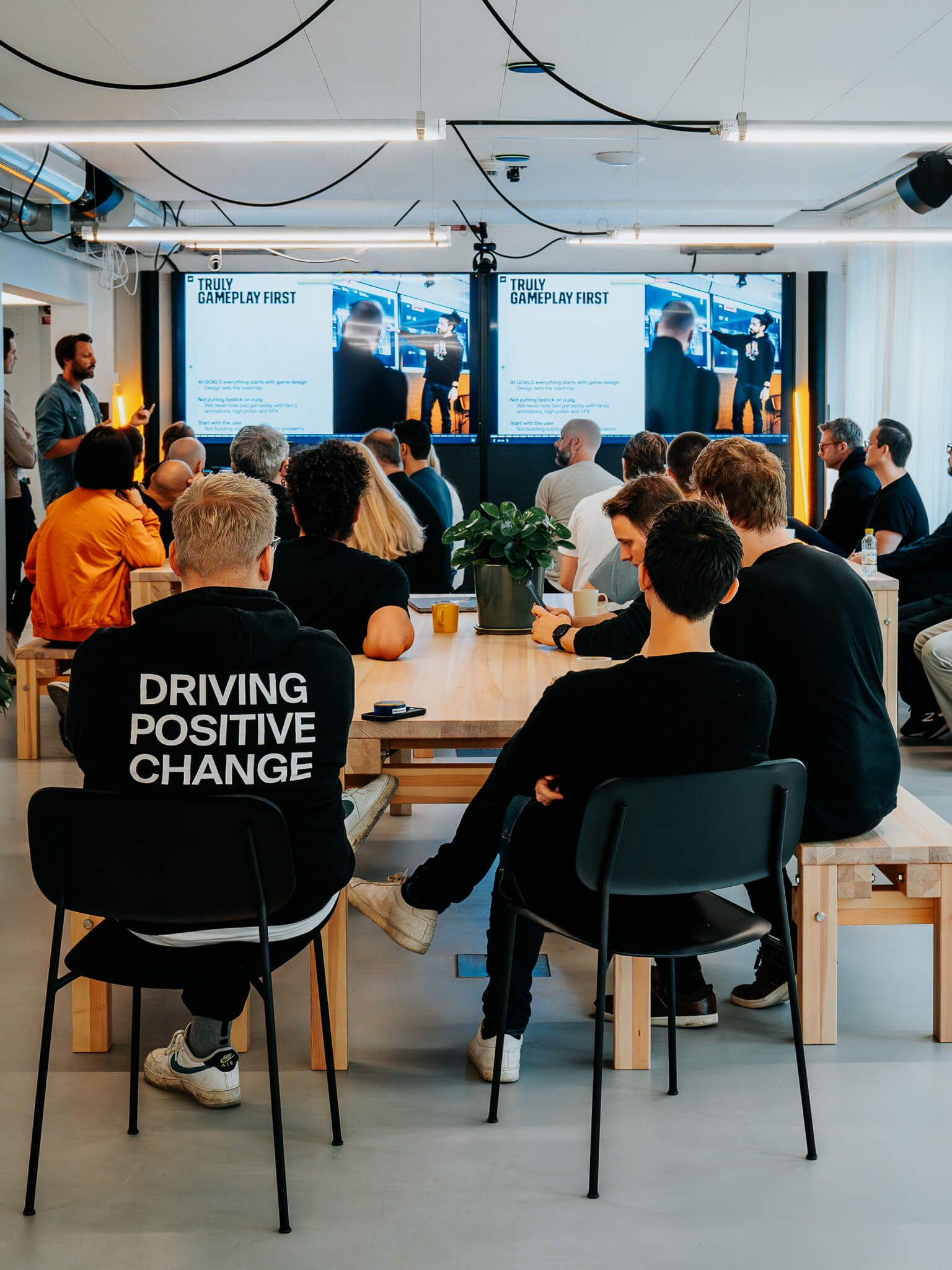 GOALS tournament winners celebrating with trophy