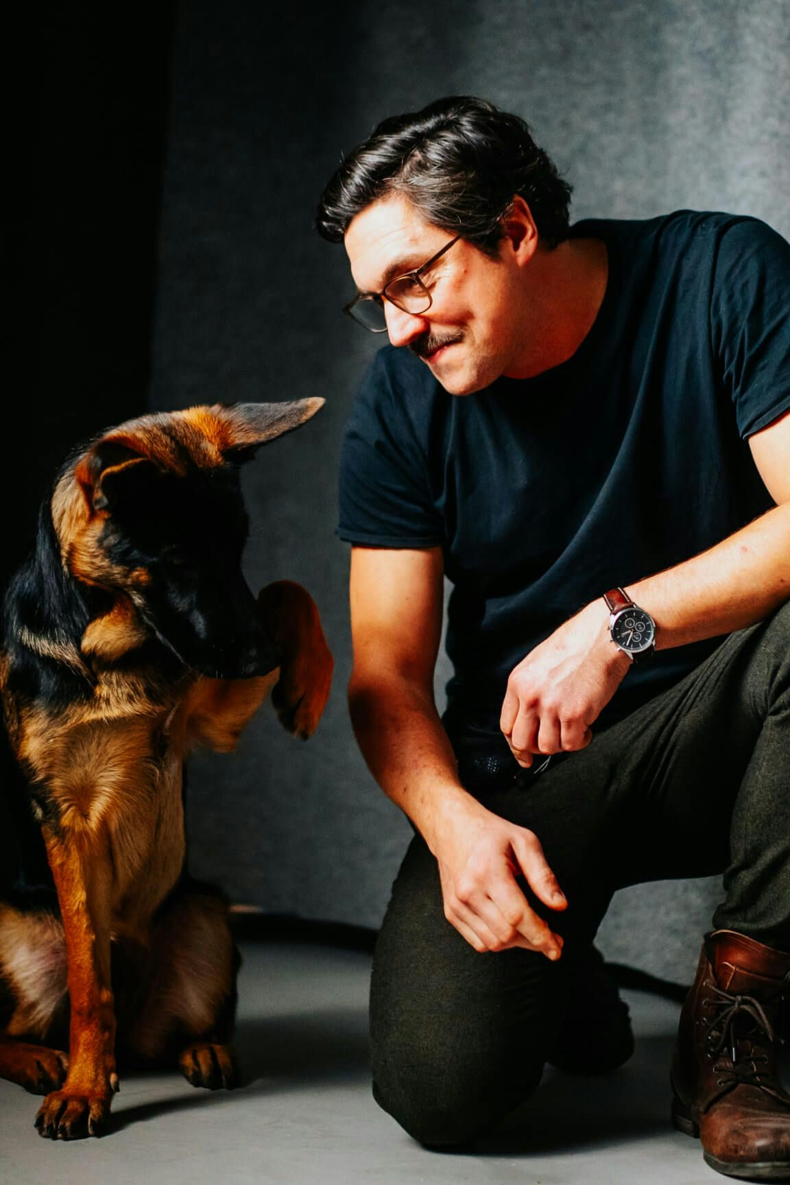 Göran with his dog Hiro